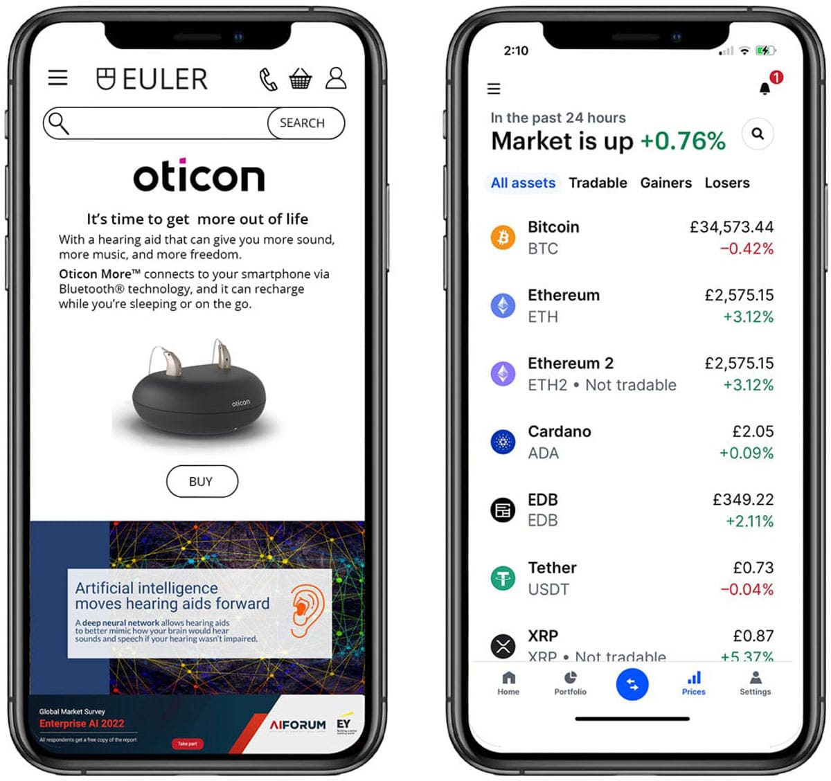 Euler Marketplace app example
